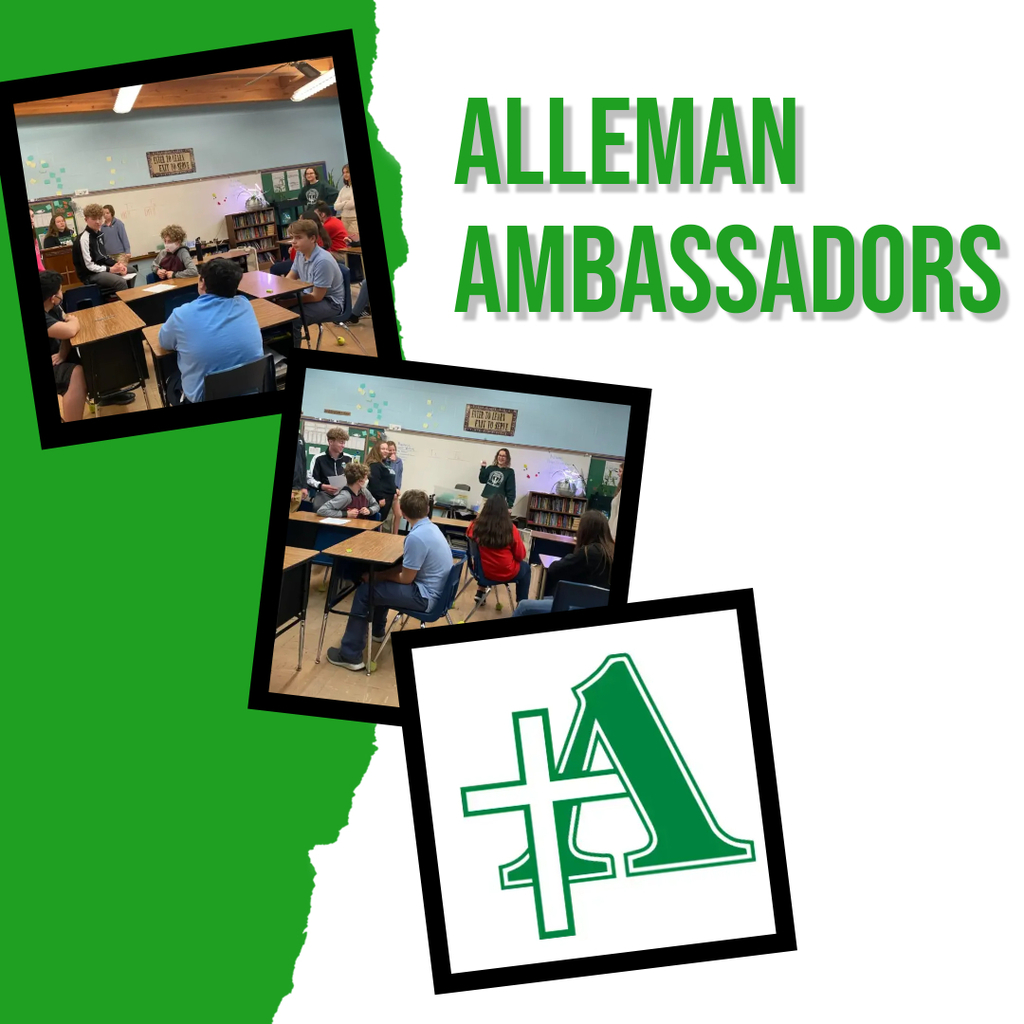 Thank you to the Alleman Ambassadors that came to visit 6th grade today!