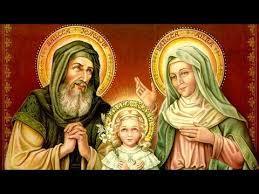 Image of St Anne, St Joachim, and Mary
