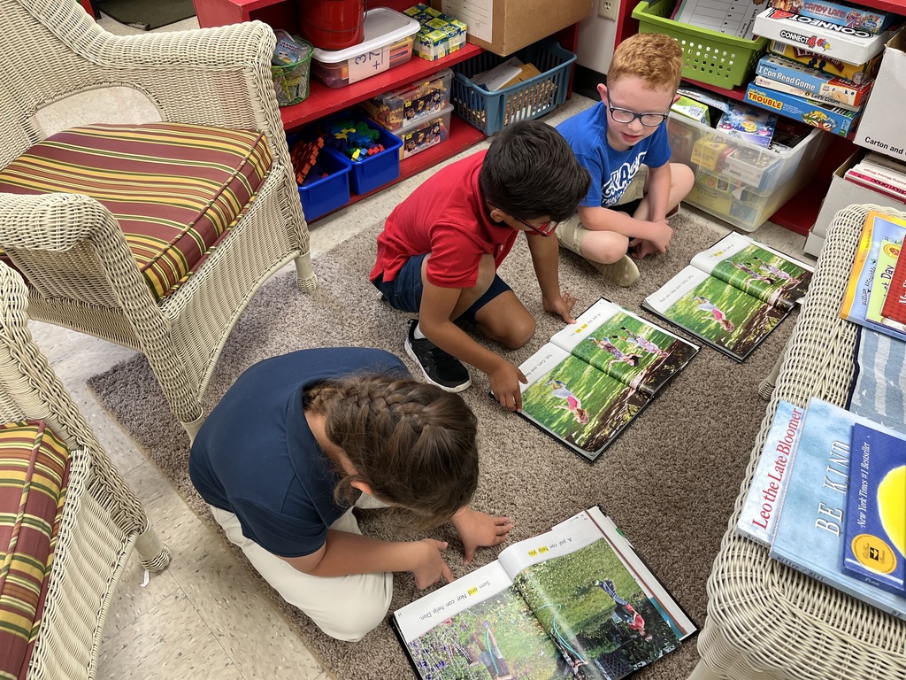 Children reading together