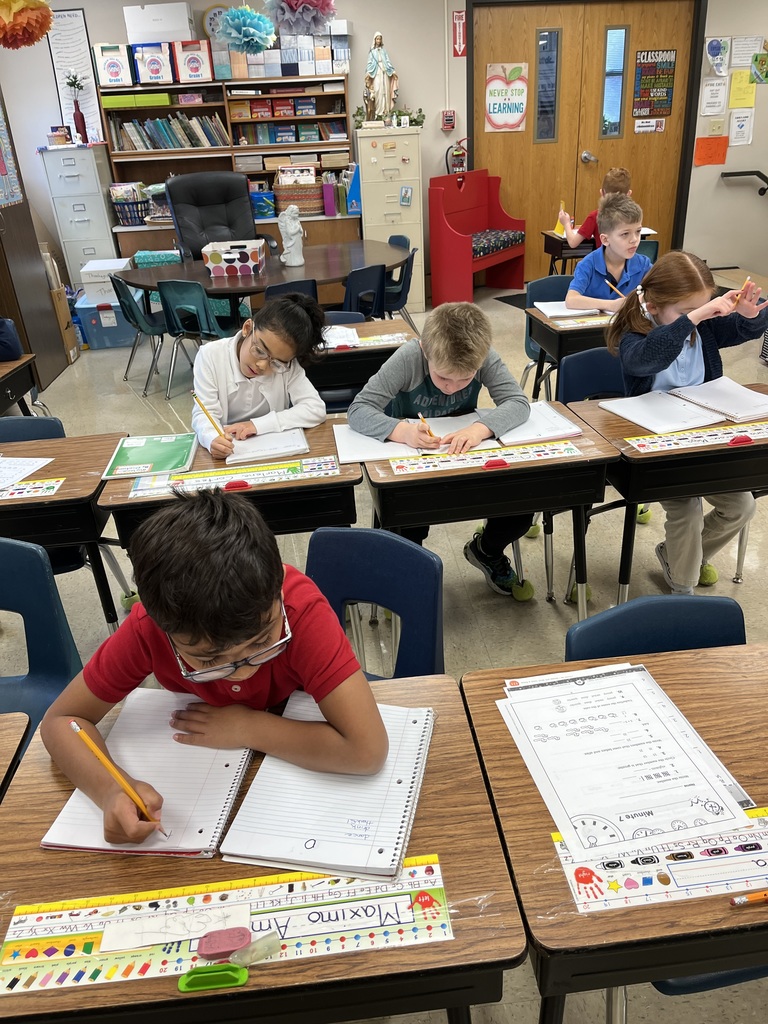 1st graders writing sentences